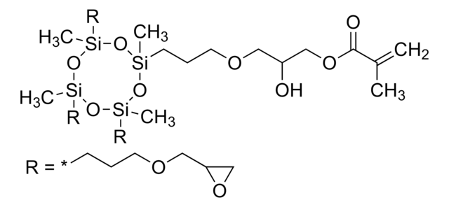 2-Hydroxy-3-{3-[2,4,6,8-tetramethyl-4,6,8-tris(propyl glycidyl ether)-2-cyclotetrasiloxanyl]propoxy}propyl methacrylate