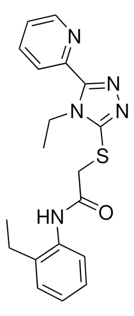 N-(2-ETHYLPHENYL)-2-((4-ET-5-(2-PYRIDINYL)-4H-1,2,4-TRIAZOL-3-YL)THIO)ACETAMIDE AldrichCPR