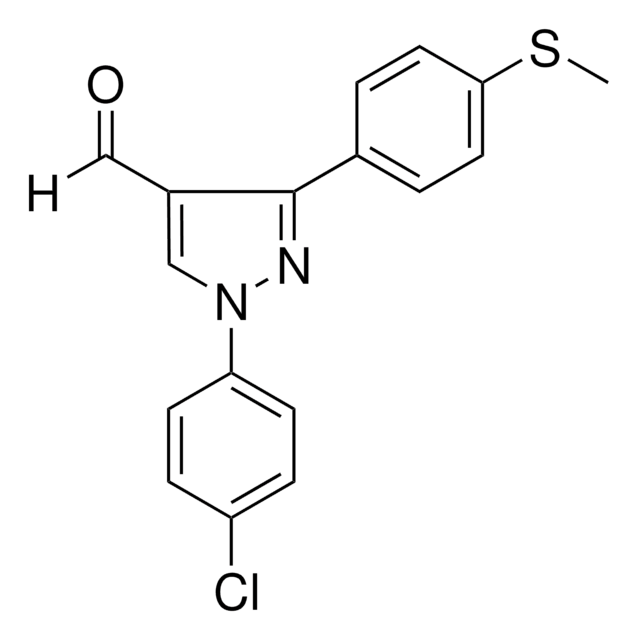 1-(4-CHLOROPHENYL)-3-[4-(METHYLSULFANYL)PHENYL]-1H-PYRAZOLE-4-CARBALDEHYDE AldrichCPR