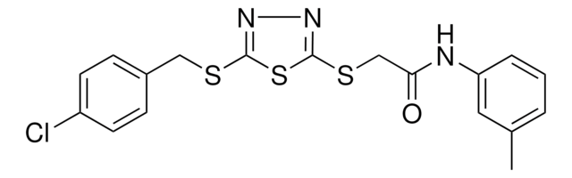 2-({5-[(4-CHLOROBENZYL)SULFANYL]-1,3,4-THIADIAZOL-2-YL}SULFANYL)-N-(3-METHYLPHENYL)ACETAMIDE AldrichCPR