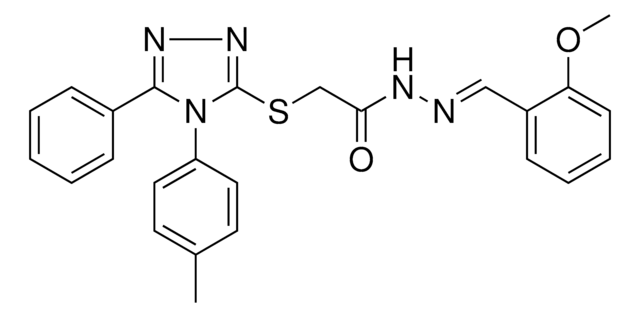 N'-[(E)-(2-METHOXYPHENYL)METHYLIDENE]-2-{[4-(4-METHYLPHENYL)-5-PHENYL-4H-1,2,4-TRIAZOL-3-YL]SULFANYL}ACETOHYDRAZIDE AldrichCPR