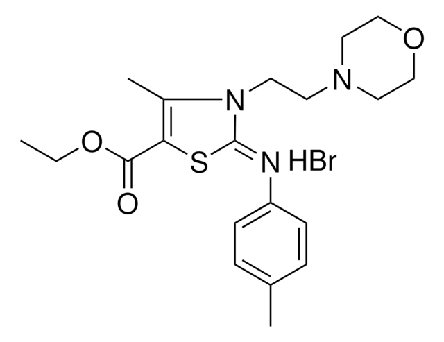 ETHYL (2Z)-4-METHYL-2-[(4-METHYLPHENYL)IMINO]-3-[2-(4-MORPHOLINYL)ETHYL]-2,3-DIHYDRO-1,3-THIAZOLE-5-CARBOXYLATE HYDROBROMIDE AldrichCPR