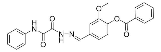 4-(2-(ANILINO(OXO)ACETYL)CARBOHYDRAZONOYL)-2-METHOXYPHENYL BENZOATE ...