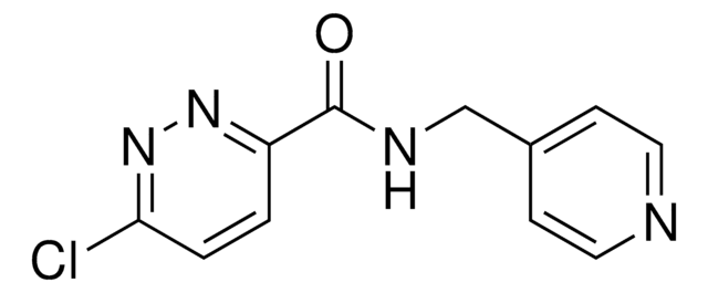 6-Chloro-N-(4-pyridinylmethyl)-3-pyridazinecarboxamide AldrichCPR