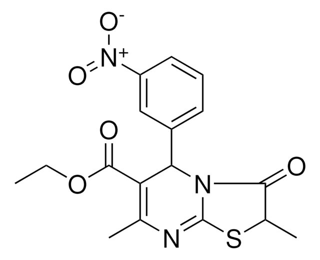 ETHYL 2,7-DIMETHYL-5-(3-NITROPHENYL)-3-OXO-2,3-DIHYDRO-5H-[1,3]THIAZOLO[3,2-A]PYRIMIDINE-6-CARBOXYLATE AldrichCPR