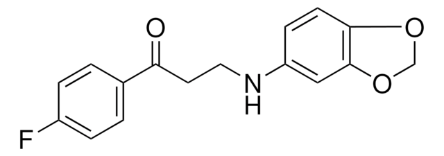 3-(1,3-BENZODIOXOL-5-YLAMINO)-1-(4-FLUOROPHENYL)-1-PROPANONE AldrichCPR