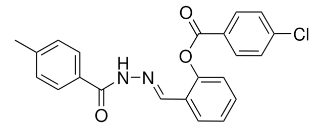 2-(2-(4-METHYLBENZOYL)CARBOHYDRAZONOYL)PHENYL 4-CHLOROBENZOATE AldrichCPR