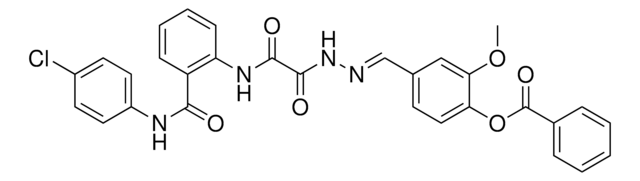 4-((E)-{[{2-[(4-CHLOROANILINO)CARBONYL]ANILINO}(OXO)ACETYL]HYDRAZONO}METHYL)-2-METHOXYPHENYL BENZOATE AldrichCPR