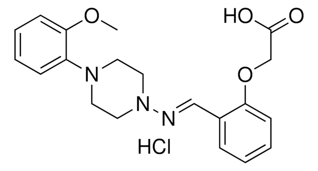 (2-(((4-(2-METHOXY-PH)-1-PIPERAZINYL)IMINO)ME)PHENOXY)ACETIC ACID HYDROCHLORIDE AldrichCPR