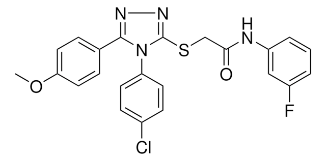 2-{[4-(4-CHLOROPHENYL)-5-(4-METHOXYPHENYL)-4H-1,2,4-TRIAZOL-3-YL]SULFANYL}-N-(3-FLUOROPHENYL)ACETAMIDE AldrichCPR