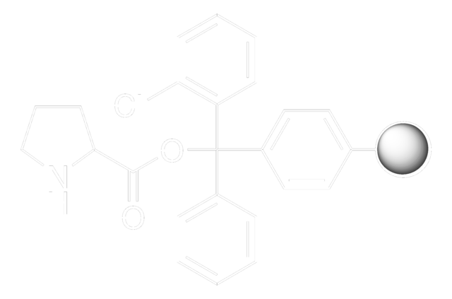 2-Chlorotrityl proline, polymer-bound 200-400&#160;mesh, extent of labeling: 0.4-0.6&#160;mmol/g N loading, 1&#160;% cross-linked