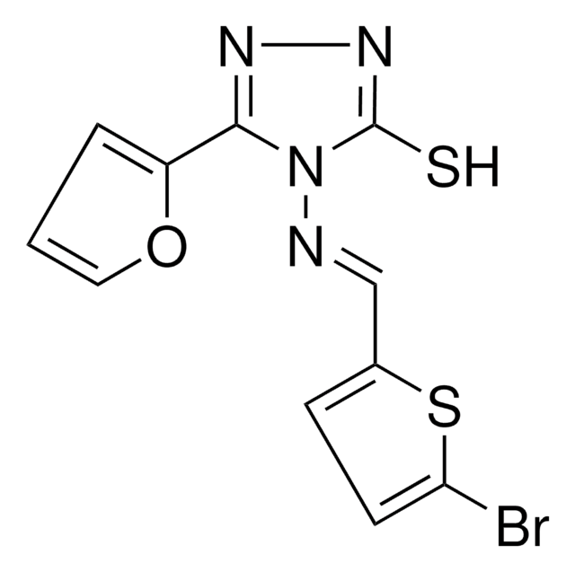 4-(((5-BROMO-2-THIENYL)METHYLENE)AMINO)-5-(2-FURYL)-4H-1,2,4-TRIAZOLE-3-THIOL AldrichCPR