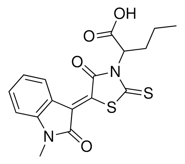 2-[(5Z)-5-(1-METHYL-2-OXO-1,2-DIHYDRO-3H-INDOL-3-YLIDENE)-4-OXO-2-THIOXO-1,3-THIAZOLIDIN-3-YL]PENTANOIC ACID AldrichCPR