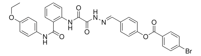 4-{(E)-[2-(2-{2-[(4-ETHOXYANILINO)CARBONYL]ANILINO}-2-OXOACETYL)HYDRAZONO]METHYL}PHENYL 4-BROMOBENZOATE AldrichCPR