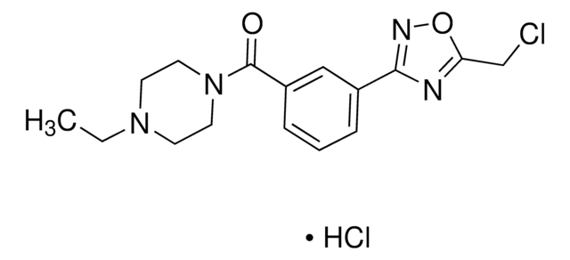 1-{3-[5-(Chloromethyl)-1,2,4-oxadiazol-3-yl]benzoyl}-4-ethylpiperazine hydrochloride AldrichCPR