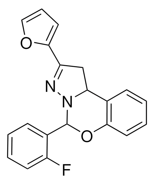 5-(2-FLUOROPHENYL)-2-(2-FURYL)-1,10B-DIHYDROPYRAZOLO(1,5-C)(1,3)BENZOXAZINE AldrichCPR