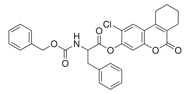 2-CHLORO-6-OXO-7,8,9,10-TETRAHYDRO-6H-BENZO[C]CHROMEN-3-YL 2-{[(BENZYLOXY)CARBONYL]AMINO}-3-PHENYLPROPANOATE AldrichCPR