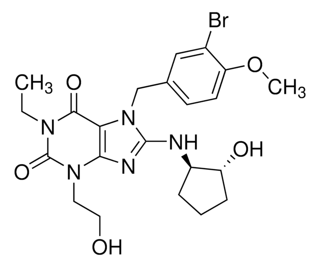 7-(3-Bromo-4-methoxybenzyl)-1-ethyl-8-(((1R,2R)-2-hydroxycyclopentyl)amino)-3-(2-hydroxyethyl)-3,7-dihydro-1H-purine-2,6-dione