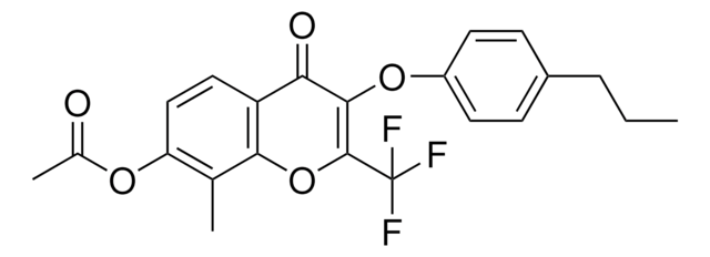 8-METHYL-4-OXO-3-(4-PROPYLPHENOXY)-2-(TRIFLUOROMETHYL)-4H-CHROMEN-7-YL ACETATE AldrichCPR