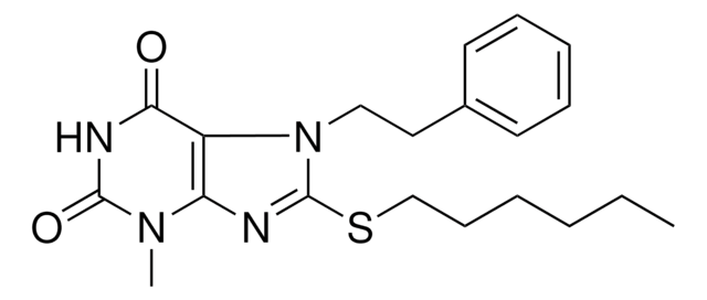 8-HEXYLSULFANYL-3-METHYL-7-PHENETHYL-3,7-DIHYDRO-PURINE-2,6-DIONE AldrichCPR