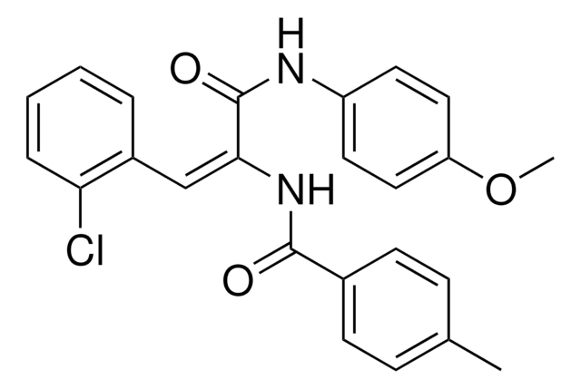 N-(2-(2-CHLOROPHENYL)-1-((4-METHOXYANILINO)CARBONYL)VINYL)-4-METHYLBENZAMIDE AldrichCPR