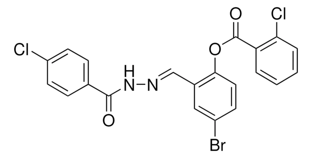 4-BROMO-2-(2-(4-CHLOROBENZOYL)CARBOHYDRAZONOYL)PHENYL 2-CHLOROBENZOATE AldrichCPR