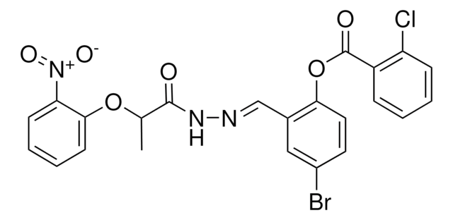 4-BR-2-(2-(2-(2-NITROPHENOXY)PROPANOYL)CARBOHYDRAZONOYL)PHENYL 2-CHLOROBENZOATE AldrichCPR