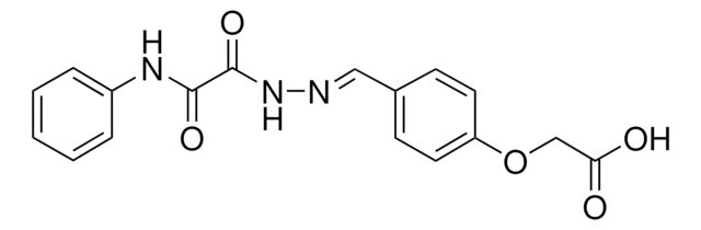 (4-(2-(ANILINO(OXO)ACETYL)CARBOHYDRAZONOYL)PHENOXY)ACETIC ACID AldrichCPR