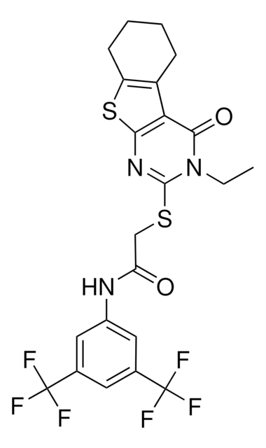 N-[3,5-BIS(TRIFLUOROMETHYL)PHENYL]-2-[(3-ETHYL-4-OXO-3,4,5,6,7,8-HEXAHYDRO[1]BENZOTHIENO[2,3-D]PYRIMIDIN-2-YL)SULFANYL]ACETAMIDE AldrichCPR