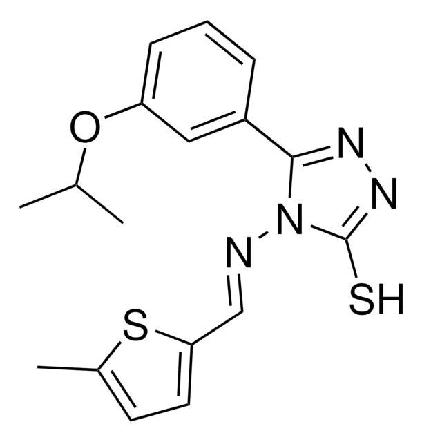 5-(3-ISOPROPOXYPHENYL)-4-{[(E)-(5-METHYL-2-THIENYL)METHYLIDENE]AMINO}-4H-1,2,4-TRIAZOL-3-YL HYDROSULFIDE AldrichCPR