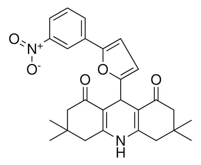 3,3,6,6-TETRAMETHYL-9-[5-(3-NITROPHENYL)-2-FURYL]-3,4,6,7,9,10-HEXAHYDRO-1,8(2H,5H)-ACRIDINEDIONE AldrichCPR