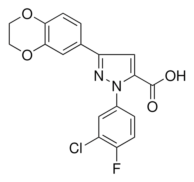 1-(3-CHLORO-4-FLUOROPHENYL)-3-(2,3-DIHYDRO-1,4-BENZODIOXIN-6-YL)-1H-PYRAZOLE-5-CARBOXYLIC ACID AldrichCPR