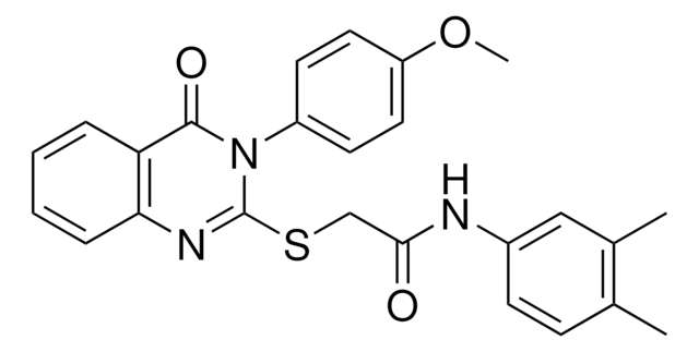 N-(3,4-DIMETHYLPHENYL)-2-{[3-(4-METHOXYPHENYL)-4-OXO-3,4-DIHYDRO-2-QUINAZOLINYL]SULFANYL}ACETAMIDE AldrichCPR