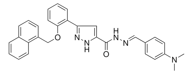 N'-{(E)-[4-(DIMETHYLAMINO)PHENYL]METHYLIDENE}-3-[2-(1-NAPHTHYLMETHOXY)PHENYL]-1H-PYRAZOLE-5-CARBOHYDRAZIDE AldrichCPR