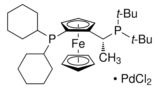 (R)-1-[(SP)-2-(Dicyclohexylphosphino)ferrocenyl]ethyldi-tert-butylphosphine palladium(II) dichloride &#8805;97%