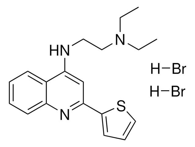 N(1),N(1)-DIETHYL-N(2)-(2-(2-THIENYL)-4-QUINOLINYL)-1,2-ETHANEDIAMINE DIHYDROBROMIDE AldrichCPR