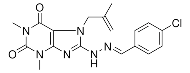 4-CHLOROBENZALDEHYDE [1,3-DIMETHYL-7-(2-METHYL-2-PROPENYL)-2,6-DIOXO-2,3,6,7-TETRAHYDRO-1H-PURIN-8-YL]HYDRAZONE AldrichCPR