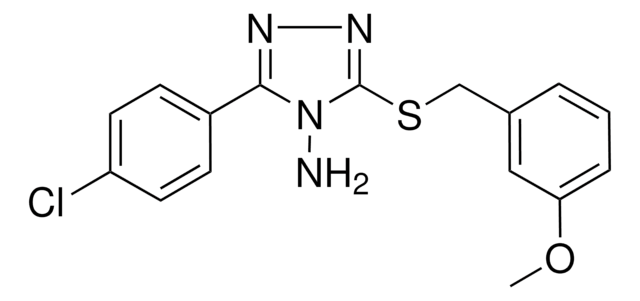 3-(4-CHLOROPHENYL)-5-((3-METHOXYBENZYL)THIO)-4H-1,2,4-TRIAZOL-4-AMINE AldrichCPR