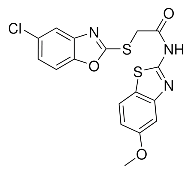 2-[(5-CHLORO-1,3-BENZOXAZOL-2-YL)SULFANYL]-N-(5-METHOXY-1,3-BENZOTHIAZOL-2-YL)ACETAMIDE AldrichCPR