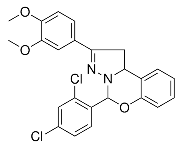 5-(2,4-DI-CL-PH)-2-(3,4-DI-MEO-PH)-1,10B-DIHYDROPYRAZOLO(1,5-C)(1,3)BENZOXAZINE AldrichCPR