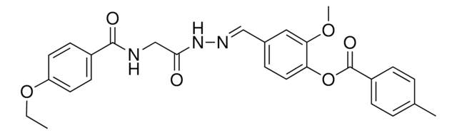 4-(2-(((4-ETHOXYBENZOYL)AMINO)AC)CARBOHYDRAZONOYL)-2-MEO-PHENYL 4-METHYLBENZOATE AldrichCPR