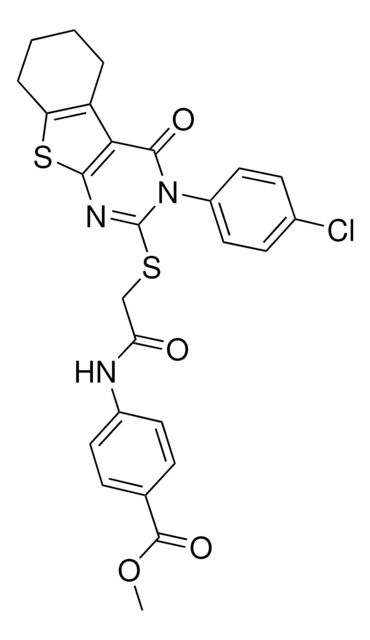 METHYL 4-[({[3-(4-CHLOROPHENYL)-4-OXO-3,4,5,6,7,8-HEXAHYDRO[1]BENZOTHIENO[2,3-D]PYRIMIDIN-2-YL]SULFANYL}ACETYL)AMINO]BENZOATE AldrichCPR