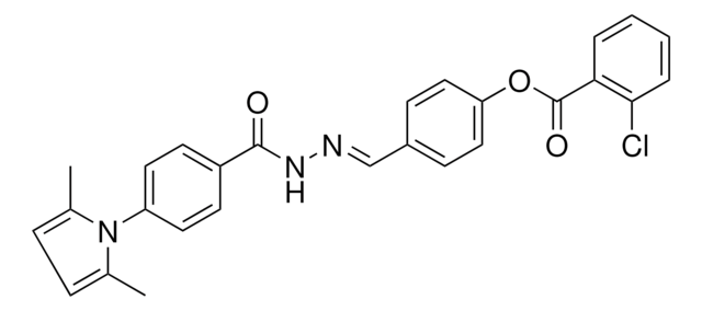 4-(2-(4-(2,5-DIMETHYL-1H-PYRROL-1-YL)BENZYL)CARBOHYDRAZONOYL)PH 2-CHLOROBENZOATE AldrichCPR