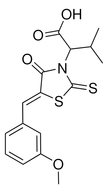 2-[(5Z)-5-(3-METHOXYBENZYLIDENE)-4-OXO-2-THIOXO-1,3-THIAZOLIDIN-3-YL]-3-METHYLBUTANOIC ACID AldrichCPR