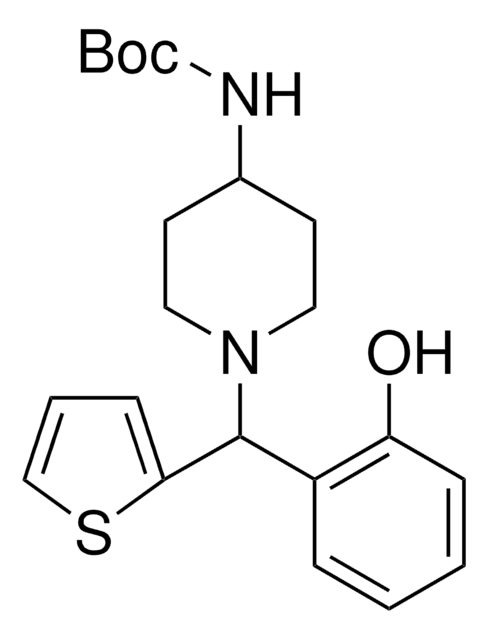 4-(Boc-amino)-1-[(2-hydroxyphenyl)(thiophen-2-yl)methyl]piperidine 97%