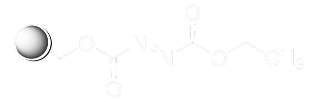 Diethyl azodicarboxylate on polystyrene 100-300&#160;mesh, extent of labeling: ~1.2&#160;mmol/g N loading