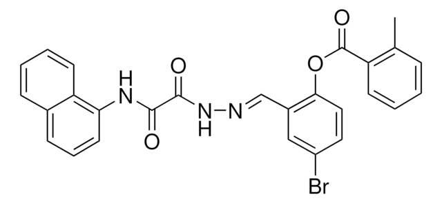 4-BR-2-(2-((1-NAPHTHYLAMINO)(OXO)ACETYL)CARBOHYDRAZONOYL)PHENYL 2-METHYLBENZOATE AldrichCPR