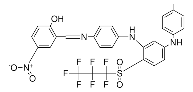 2-[({4-[2-[(1,1,2,2,3,3,3-HEPTAFLUOROPROPYL)SULFONYL]-5-(4-TOLUIDINO)ANILINO]PHENYL}IMINO)METHYL]-4-NITROPHENOL AldrichCPR