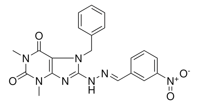 3-NITROBENZALDEHYDE (7-BENZYL-1,3-DIMETHYL-2,6-DIOXO-2,3,6,7-TETRAHYDRO-1H-PURIN-8-YL)HYDRAZONE AldrichCPR