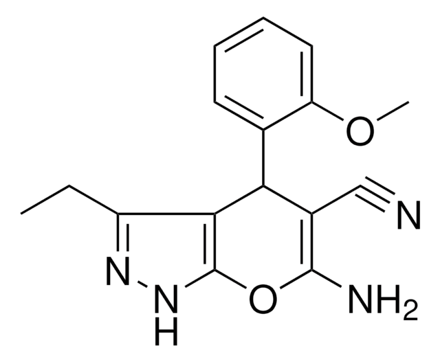 6-AMINO-3-ET-4-(2-METHOXYPHENYL)-1,4-DIHYDROPYRANO(2,3-C)PYRAZOLE-5-CARBONITRILE AldrichCPR